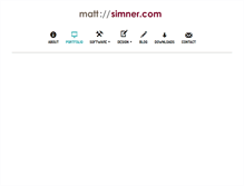 Tablet Screenshot of mattsimner.com